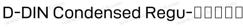 D-DIN Condensed Regu字体转换